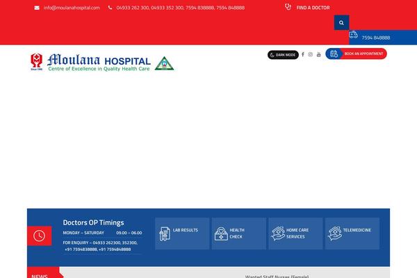 moulanahospital.com site used Moulana