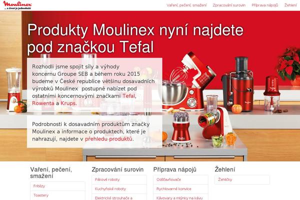 moulinex.cz site used Moulinex