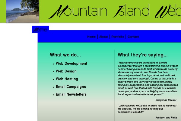 WordPress website example screenshot
