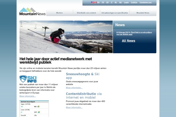 mountainnews.nl site used Mnctheme