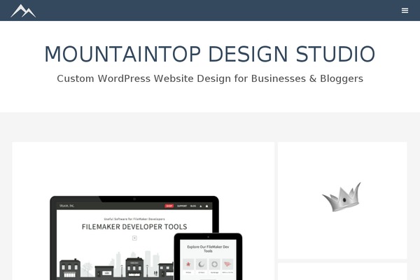 mountaintop theme websites examples