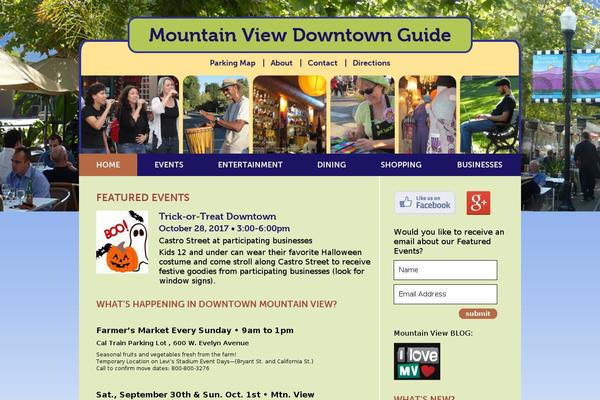 Mountainview theme site design template sample
