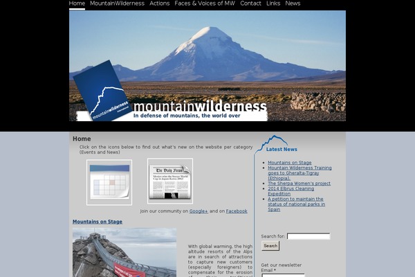 mountainwilderness.org site used Mwintl