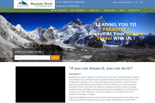 mountainworldtreks.com site used Mountain-world