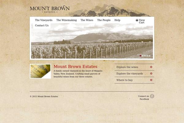 mountbrown.co.nz site used Mountbrownestatestheme