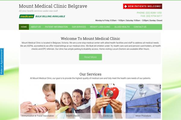 mountmedical.com.au site used Mount-medical-clinic