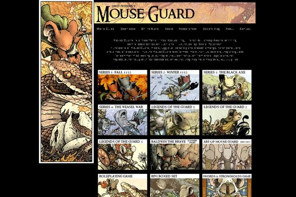 mouseguard.net site used Mouseguard