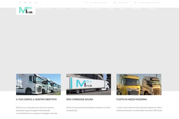 Transport theme site design template sample