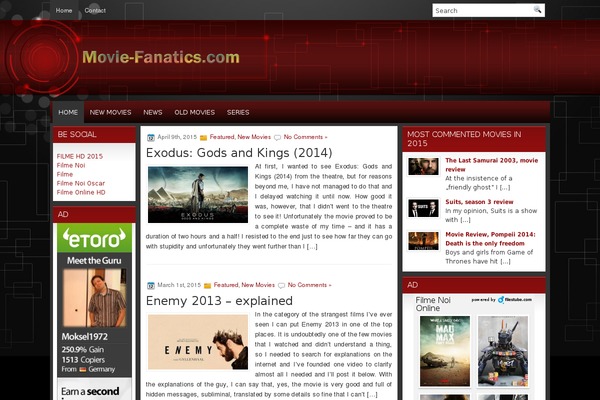 movie-fanatics.com site used Movietheater
