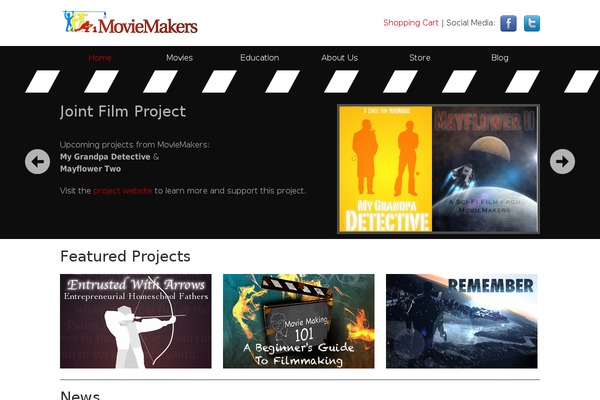 moviemakers.ca site used Thecreek