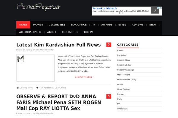 WordPress website example screenshot