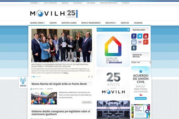 movilh.org site used Upper