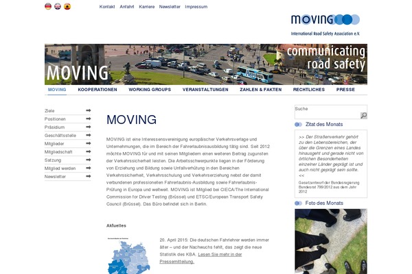moving-roadsafety.com site used Moving