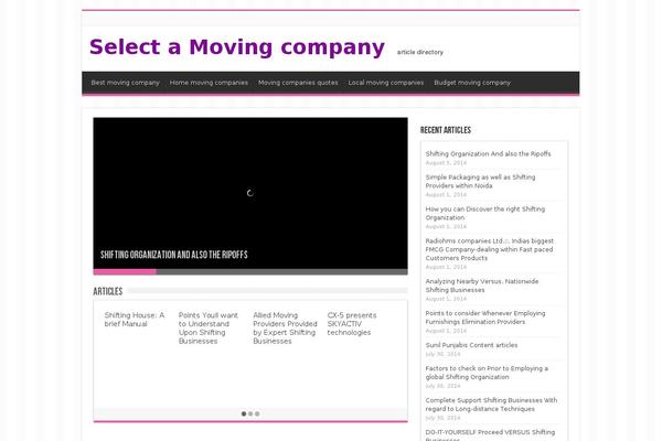 Sahifa theme site design template sample