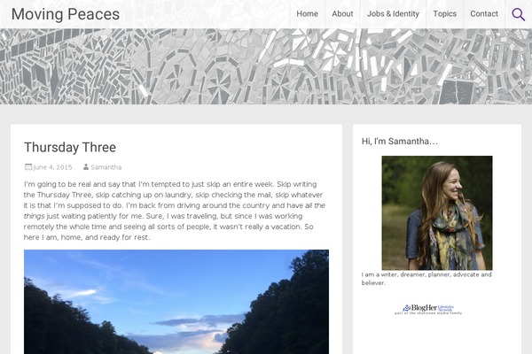 movingpeaces.com site used Radiate
