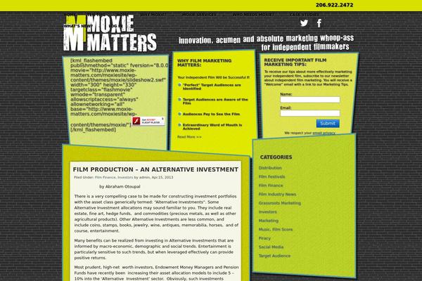 moxie-matters.com site used Moxie
