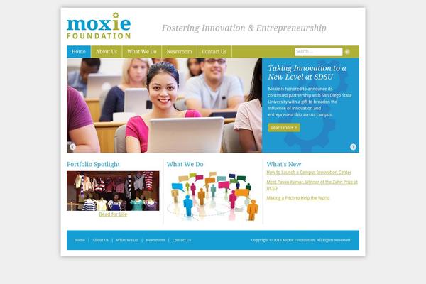 moxiefoundation.org site used Moxie