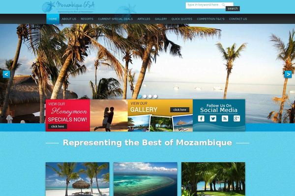 mozambiqueislands.com site used Travel-time