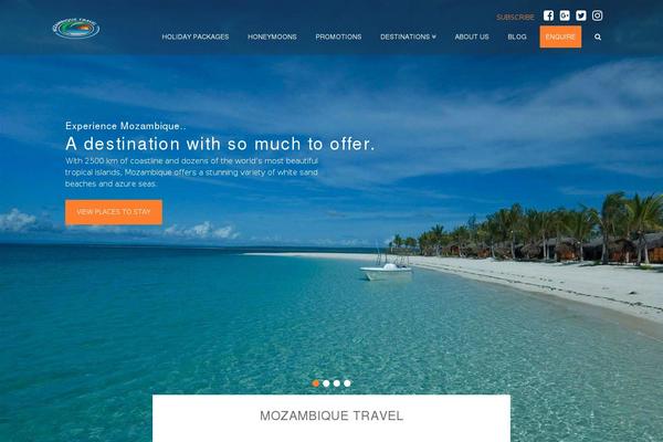 mozambiquetravel.com site used X | The Theme