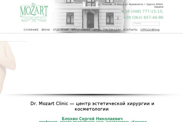 mozart-clinic.com site used Mozartclinic