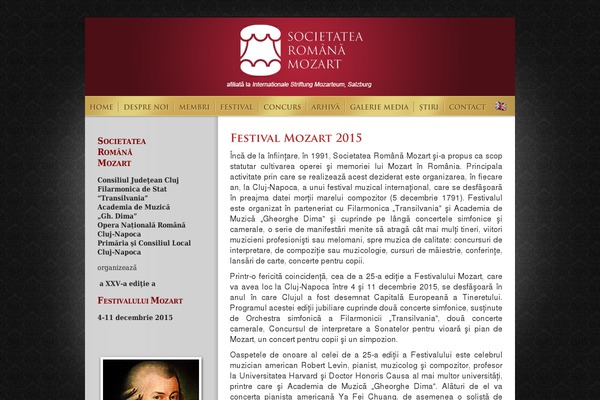 mozart-romania.ro site used Mozart