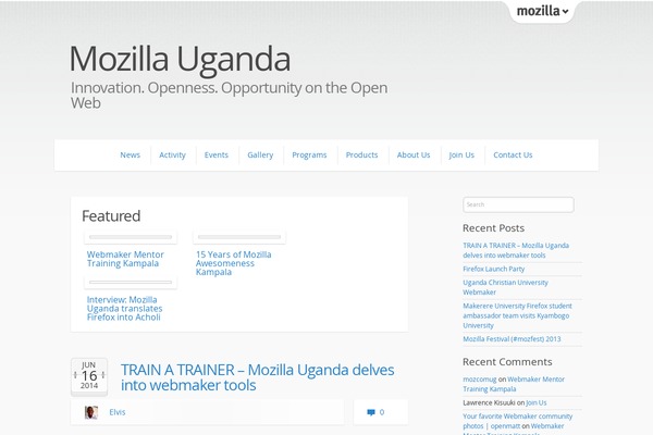 Onemozilla theme site design template sample