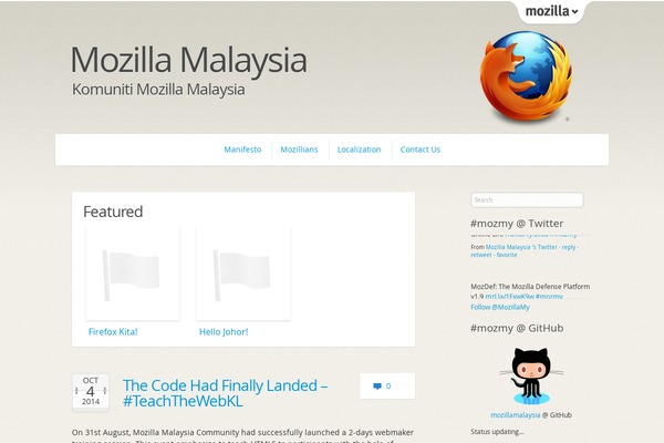 Onemozilla theme site design template sample