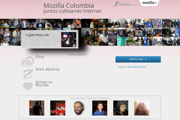 mozillacolombia.org site used Onecolombia
