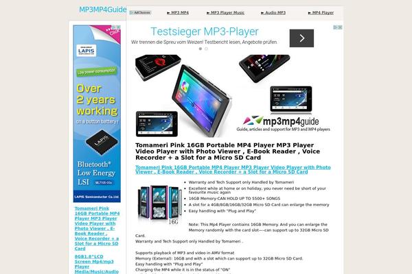 mp3mp4guide.com site used Ctr Theme