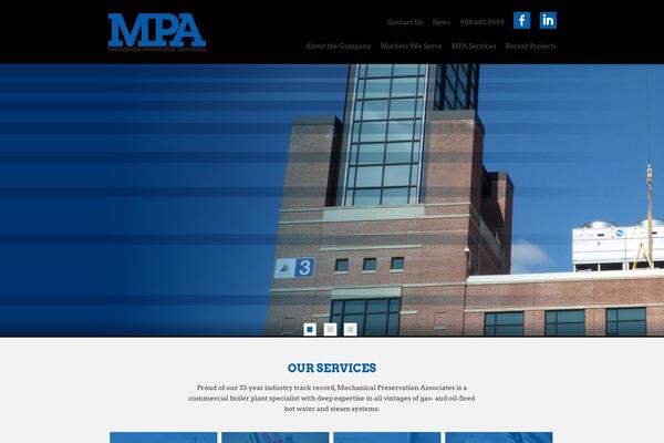 Mpa theme site design template sample