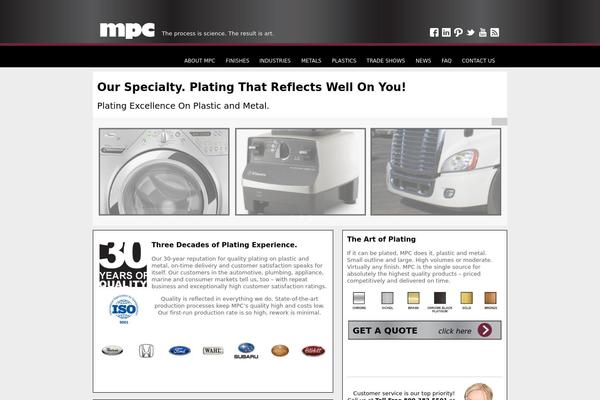 Mpc theme site design template sample