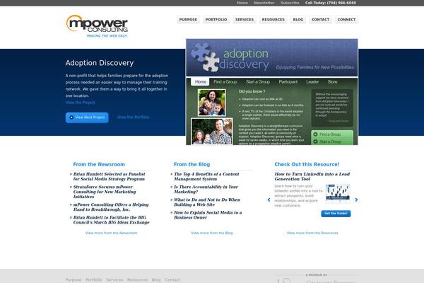 mpoweringu.com site used Yourfolio