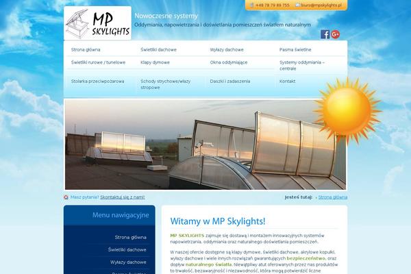 mpskylights.pl site used Mpskylights