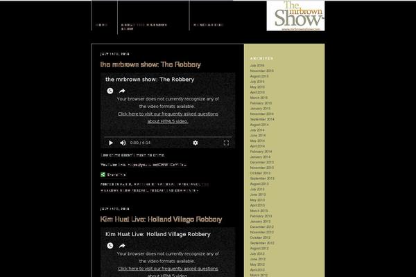 mrbrownshow.com site used Browntheme