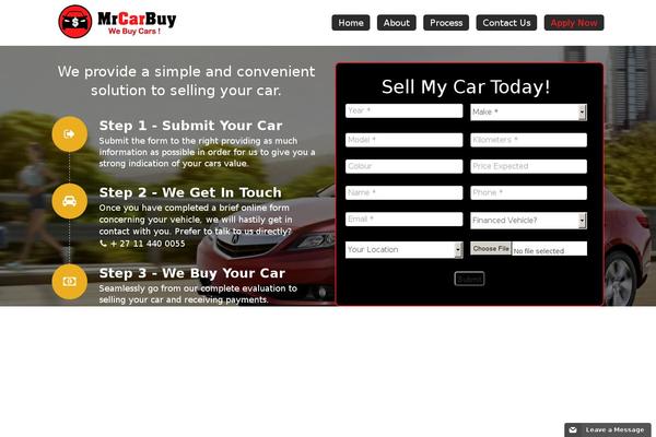 WordPress website example screenshot