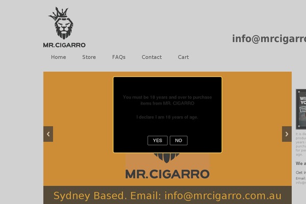 mrcigarro.com.au site used Mrcigarro