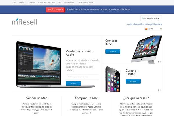 mresell.es site used Mresell_v4