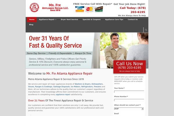 Modernize theme site design template sample