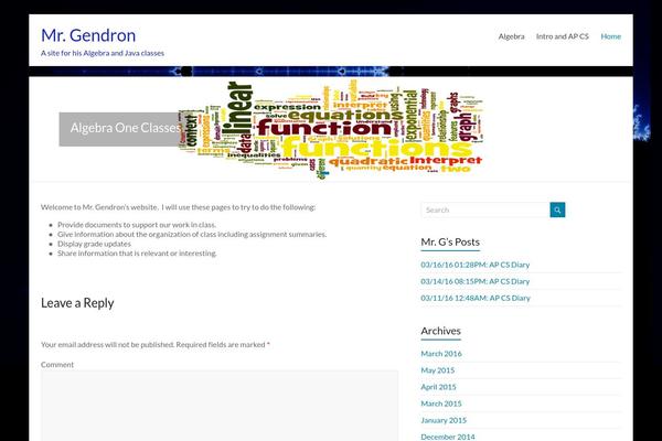 WordPress website example screenshot