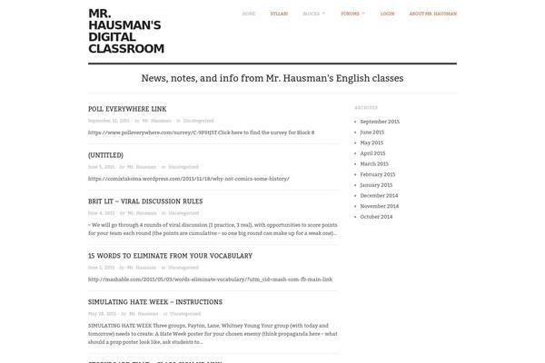 WordPress website example screenshot