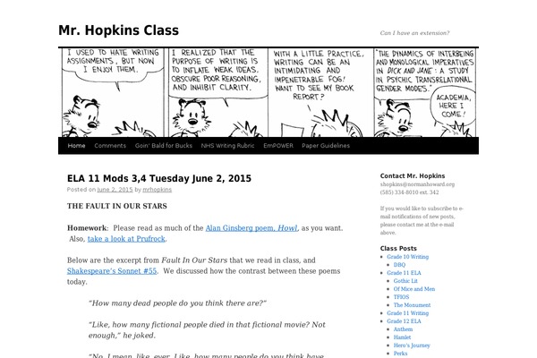 Twenty Ten theme site design template sample