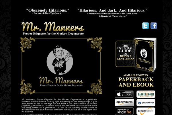 mrmannersbook.com site used Maze