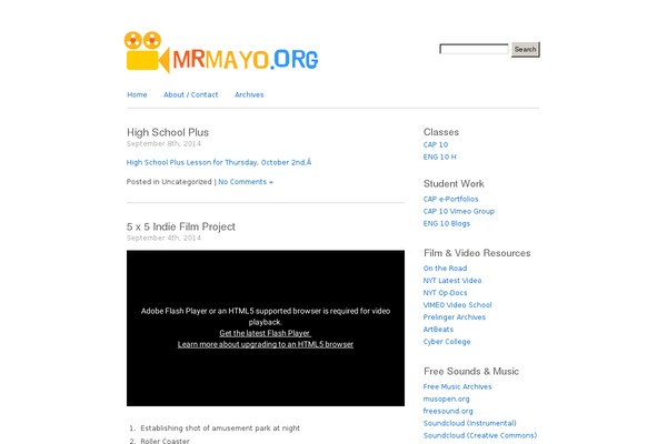mrmayo.org site used Simply-basic-11