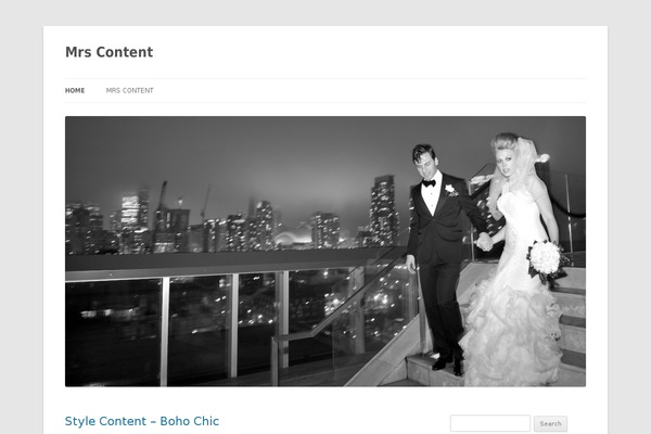 Twenty Twelve theme site design template sample