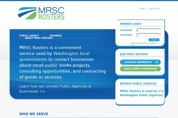 mrscrosters.org site used Mrsc