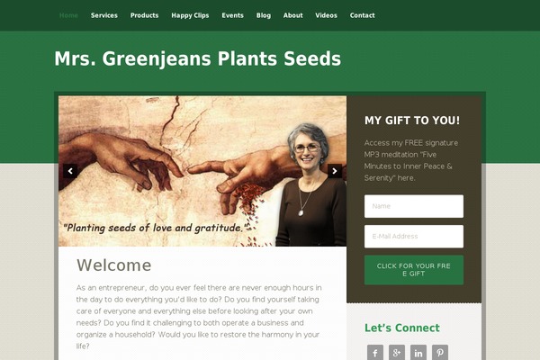 mrsgreenjeansplantsseeds.com site used Going Green Pro