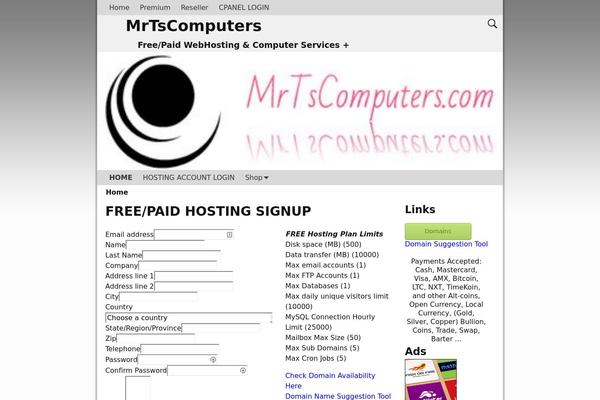 mrtscomputers.com site used Weaver Xtreme