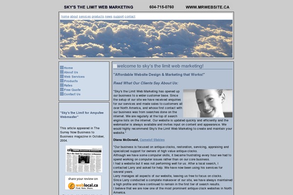 WordPress website example screenshot