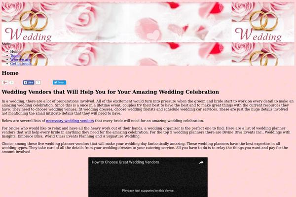 WordPress website example screenshot