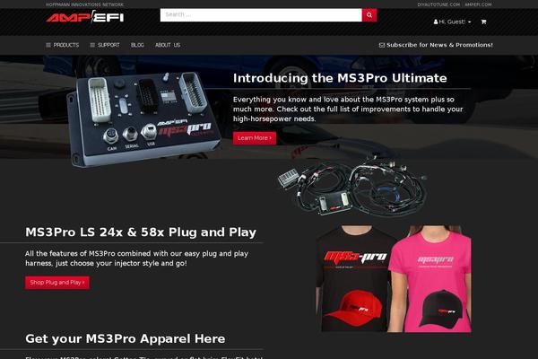 ms3pro.com site used Octane-framework-ampefi-standalone-theme